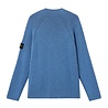 Stone Island STONE ISLAND VANISÉ FULL RIB MOCK NECK PULLOVER BLAUW