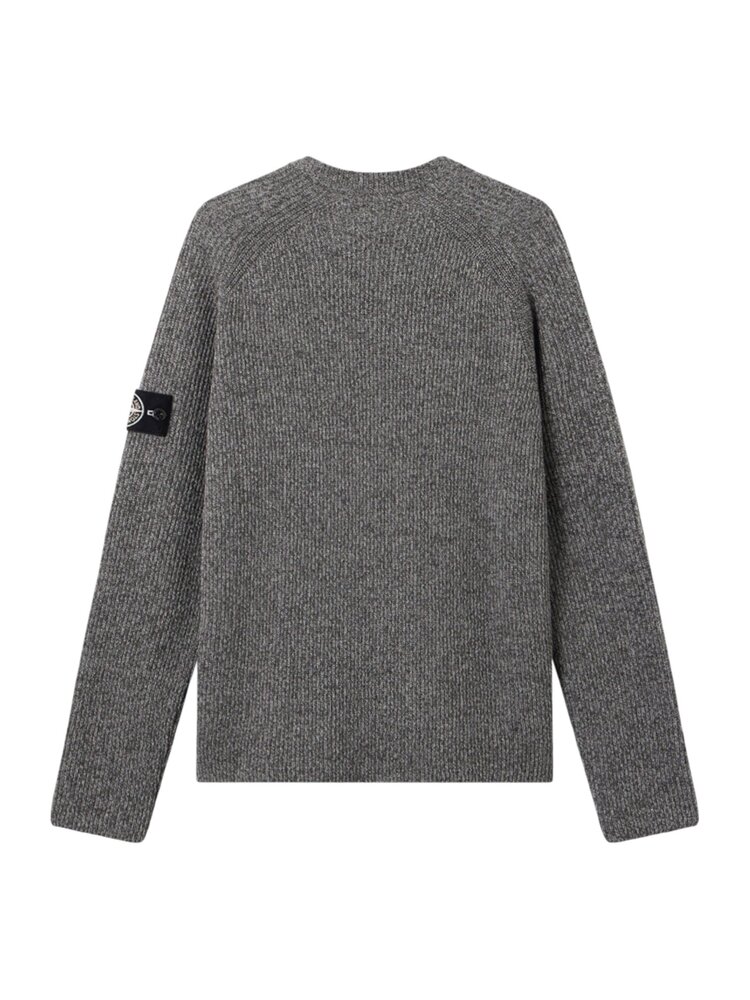 STONE ISLAND KNIT REFLECTIVE PULLOVER GRIJS