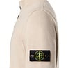 STONE ISLAND WOOL HALF-ZIP PULLOVER BEIGE