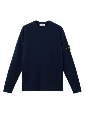 Stone Island STONE ISLAND WOOL CREWNECK PULLOVER MARINE