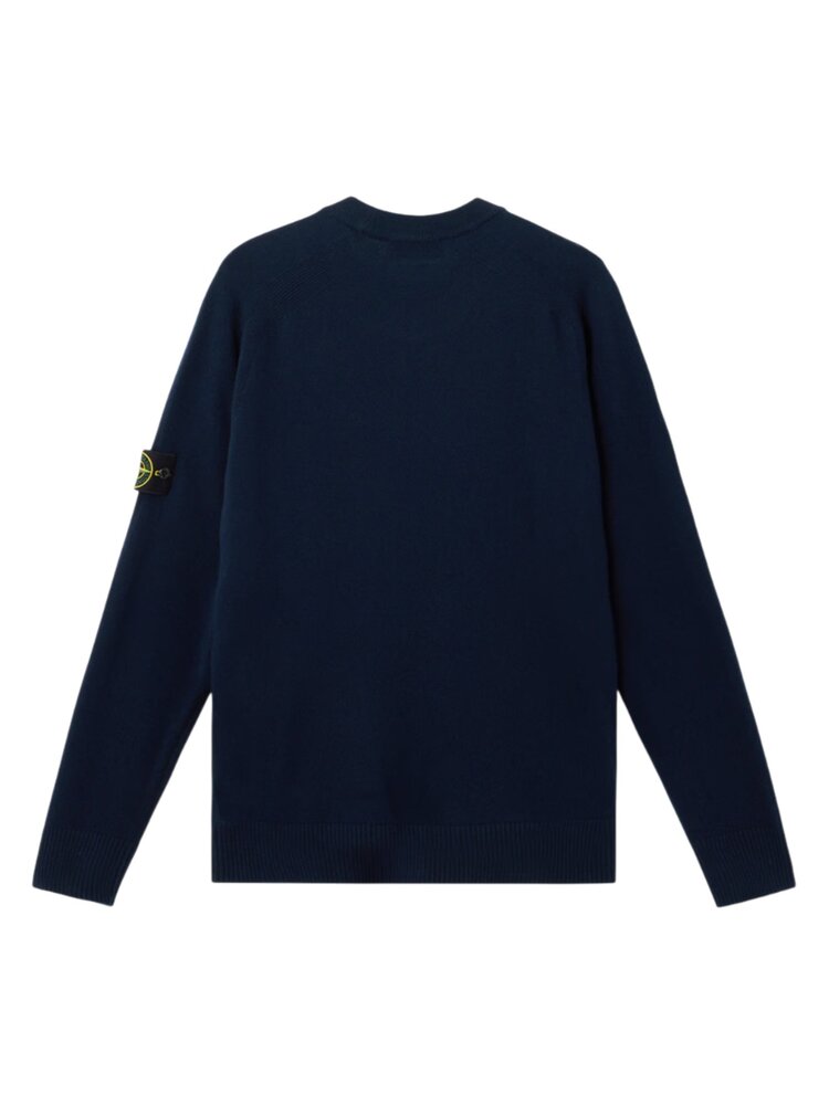 Stone Island STONE ISLAND WOOL CREWNECK PULLOVER MARINE