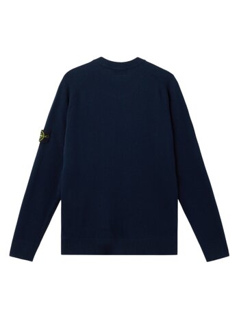Stone Island STONE ISLAND WOOL CREWNECK PULLOVER MARINE