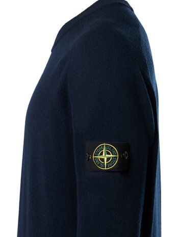 Stone Island STONE ISLAND WOOL CREWNECK PULLOVER MARINE