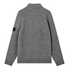 STONE ISLAND FANCY YARN MOULINÉ ZIP-UP VEST GRIJS
