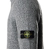 STONE ISLAND FANCY YARN MOULINÉ ZIP-UP VEST GRIJS