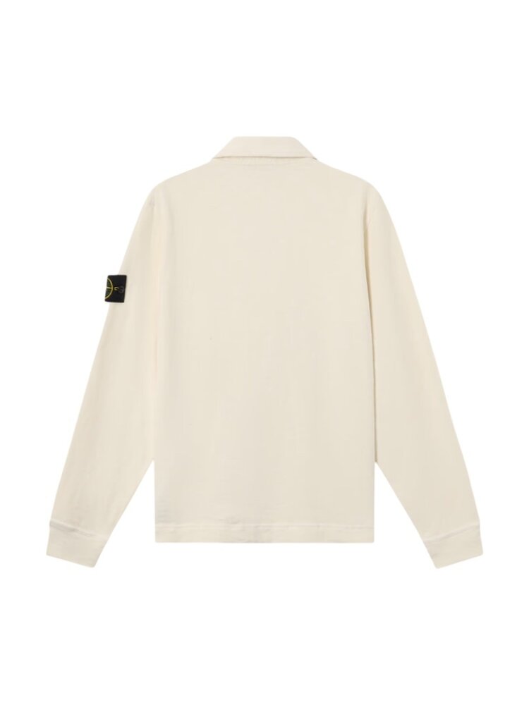 STONE ISLAND VANISÉ BRUSHED HEAVY COTTON IVORY