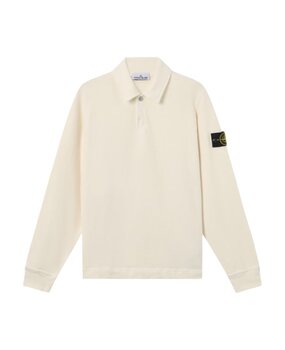 STONE ISLAND VANISÉ BRUSHED HEAVY COTTON IVORY