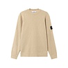 STONE ISLAND VANISÉ BRUSHED HEAVY COTTON JERSEY PULLOVER DESERT