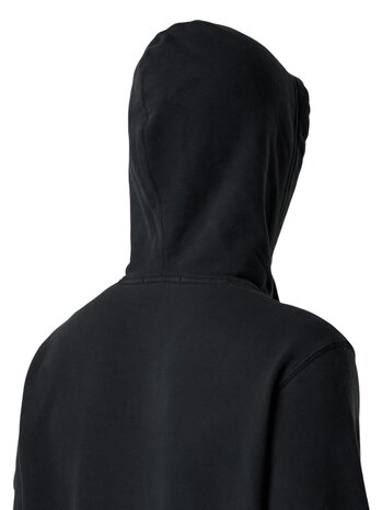STONE ISLAND BRUSHED ORGANIC COTTON FLEECE HOODIE BLACK