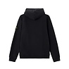 STONE ISLAND BRUSHED ORGANIC COTTON FLEECE HOODIE BLACK
