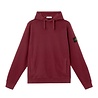 Stone Island STONE ISLAND BRUSHED ORGANIC COTTON FLEECE HOODIE BURGUNDY