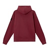 Stone Island STONE ISLAND BRUSHED ORGANIC COTTON FLEECE HOODIE BURGUNDY