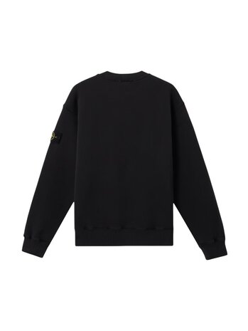 STONE ISLAND HEAVY FLEECE SWEATER ZWART
