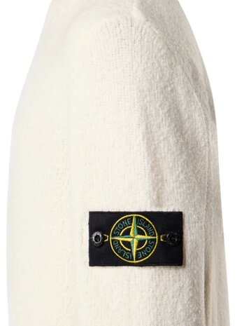 STONE ISLAND FANCY YARN PULLOVER CREME