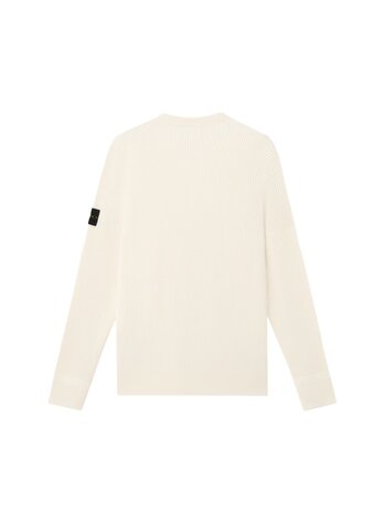 Stone Island STONE ISLAND FULL RIB RWS WOOL PULLOVER CREME