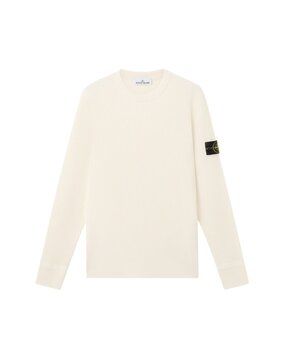 STONE ISLAND FULL RIB RWS WOOL PULLOVER CREME