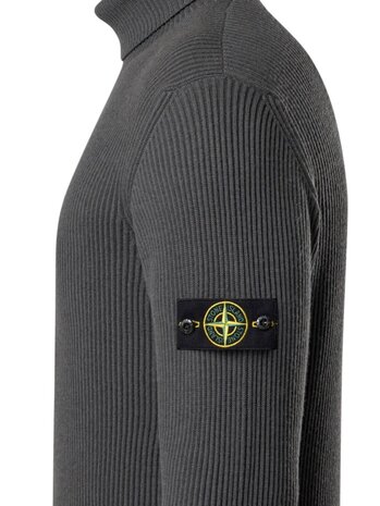Stone Island STONE ISLAND FULL RIB RWS WOOL COLTRUI GRIJS