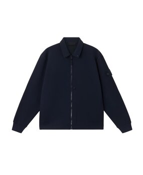 STONE ISLAND GHOST COTTON WOOL FLEECE VEST MARINE