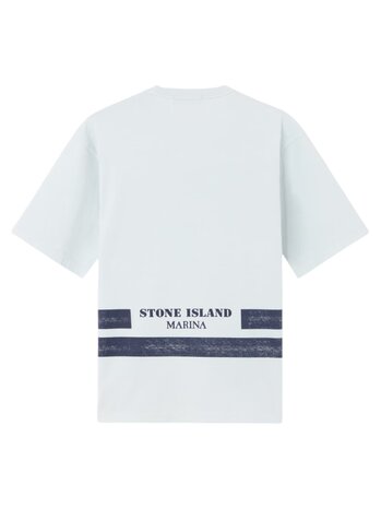 Stone Island STONE ISLAND MARINA ORGANIC COTTON T-SHIRT LICHTBLAUW