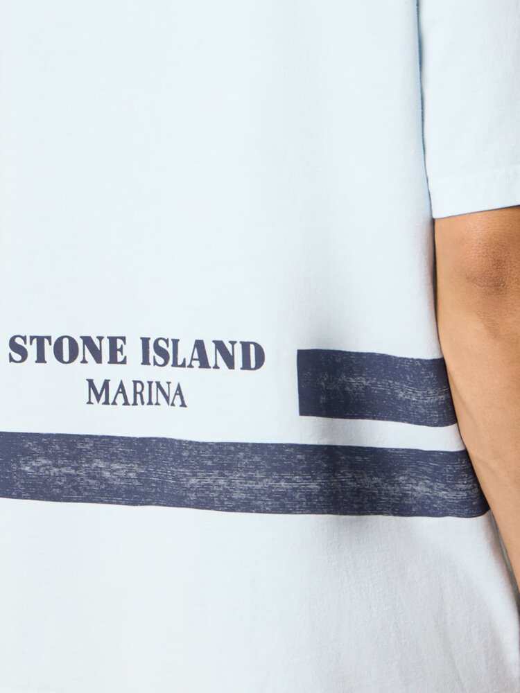 Stone Island STONE ISLAND MARINA ORGANIC COTTON T-SHIRT LICHTBLAUW