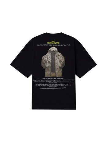 Stone Island STONE ISLAND ARCHIVIO FORMULA STEEL T-SHIRT ZWART