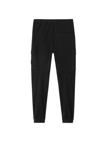 STONE ISLAND ORGANIC BROKEN TWILL COTTON OLD EFFECT CARGO PANTS BLACK STONE ISLAND ORGANIC BROKEN TWILL COTTON OLD EFFECT CARGO PANTS BLACK