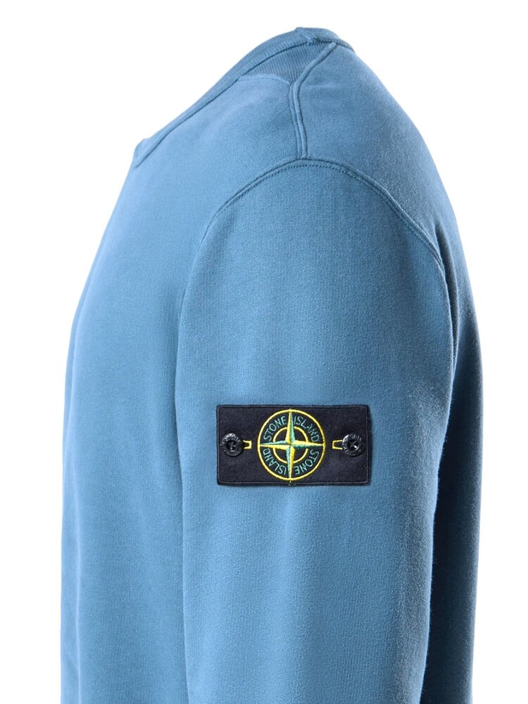 STONE ISLAND CREWNECK SWEATER BLAUW