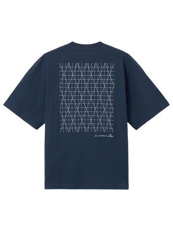 STONE ISLAND COMBED ORGANIC COTTON JERSEY T-SHIRT BLAUW