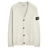 Stone Island STONE ISLAND LIGHT GEELONG WOOL CARDIGAN IVORY