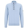 STONE ISLAND HALF-ZIP PULLOVER LICHTBLAUW