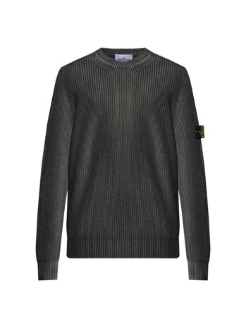STONE ISLAND FISHERMAN'S RIB TWO COLOUR SPRAY PULLOVER GRIJS