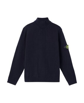 Stone Island STONE ISLAND T-NECK WINTER COTTON PULLOVER MARINE