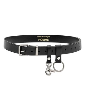 COMME DES GARÇONS HOMME BELT LEATHER ZWART