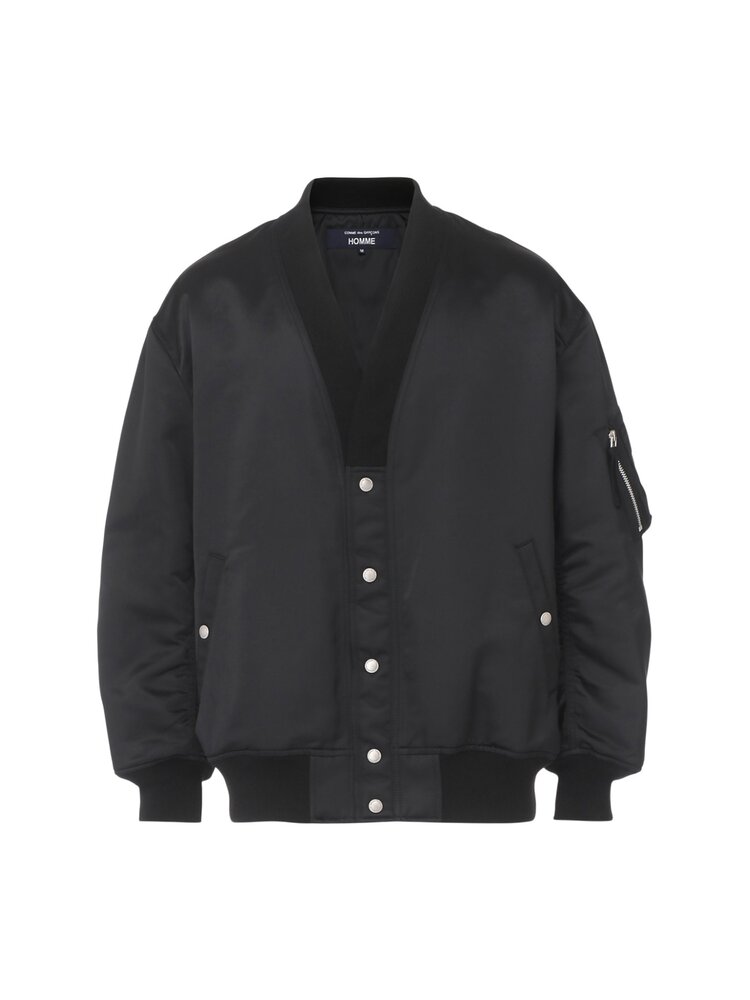 COMME DES GARÇONS HOMME COTTON NYLON BLOUSON ZWART COMME DES GARÇONS HOMME COTTON NYLON BLOUSON ZWART