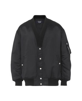 COMME DES GARÇONS HOMME COTTON NYLON  BLOUSON ZWART