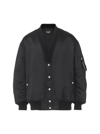 Comme des Garcons Homme COMME DES GARÇONS HOMME COTTON NYLON  BLOUSON ZWART