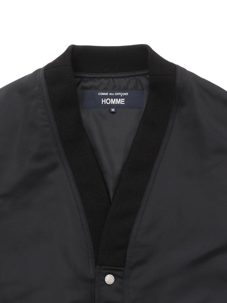 COMME DES GARÇONS HOMME COTTON NYLON BLOUSON ZWART COMME DES GARÇONS HOMME COTTON NYLON BLOUSON ZWART