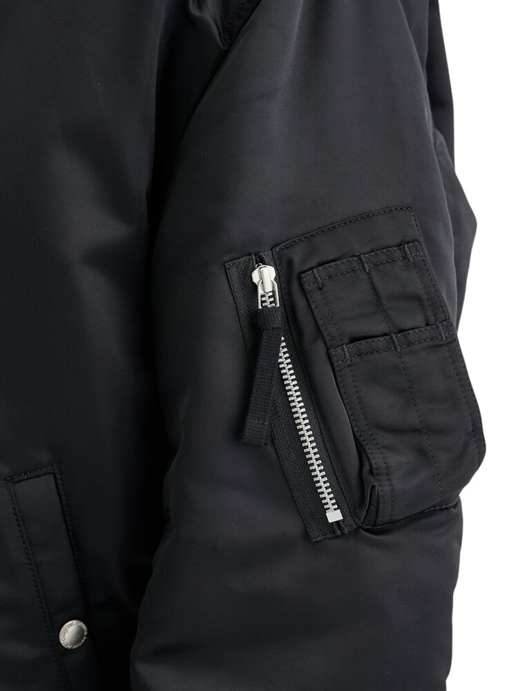 COMME DES GARÇONS HOMME COTTON NYLON BLOUSON ZWART COMME DES GARÇONS HOMME COTTON NYLON BLOUSON ZWART