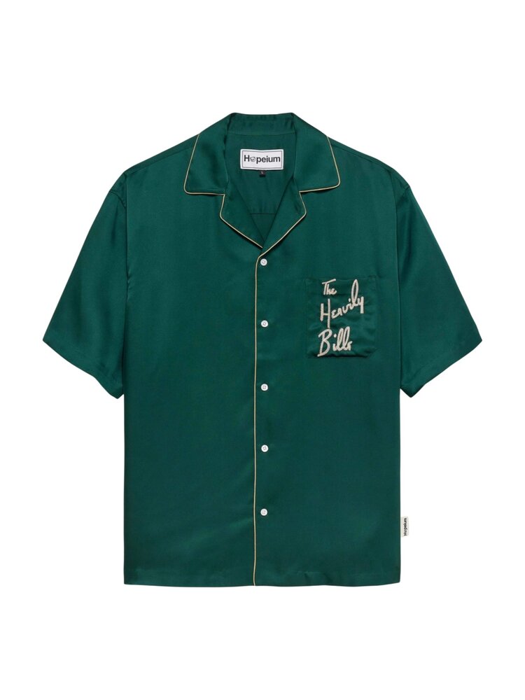 Hopeium HOPEIUM THE HEAVILY BILLS SILK SHIRT GREEN
