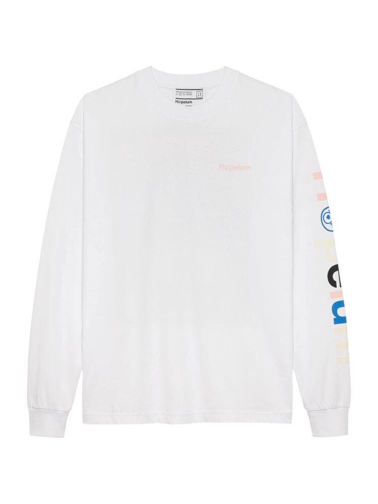Hopeium HOPEIUM PROTECT YOUR PEACE LONGSLEEVE SHIRT WHITE