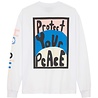 Hopeium HOPEIUM PROTECT YOUR PEACE LONGSLEEVE SHIRT WHITE