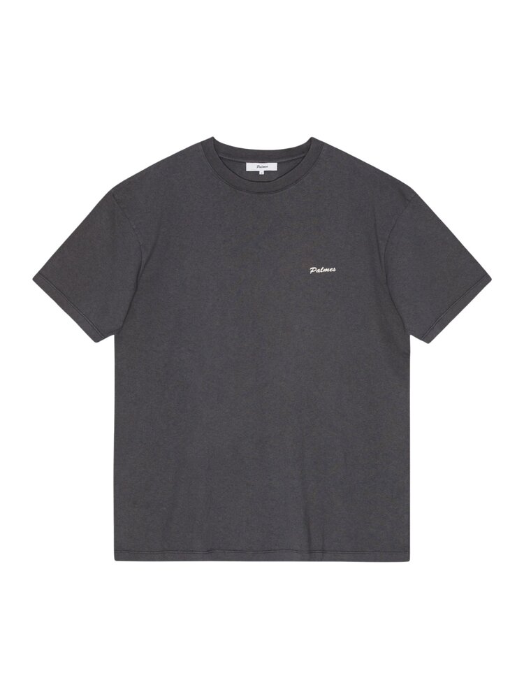 PALMES LOGO T-SHIRT CHARCOAL