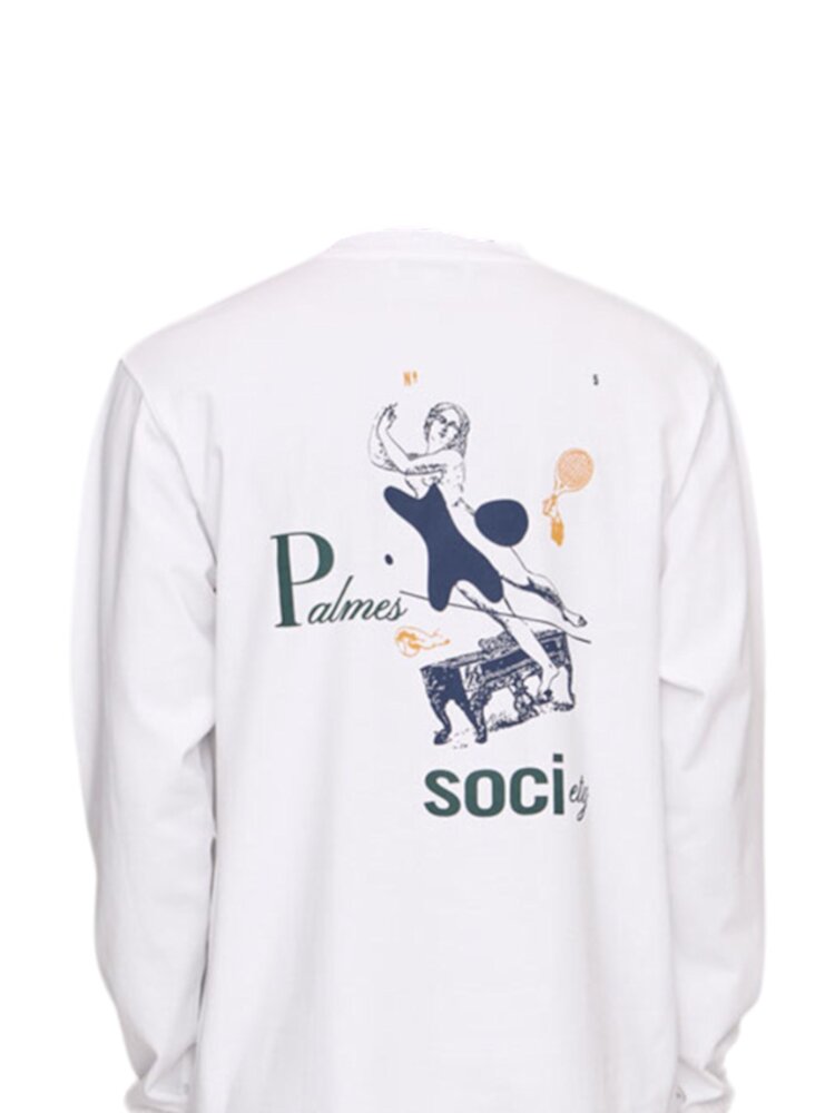 Palmes PALMES PIANO LONGSLEEVE T-SHIRT WIT