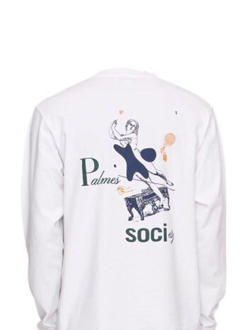 PALMES PIANO LONGSLEEVE T-SHIRT WIT