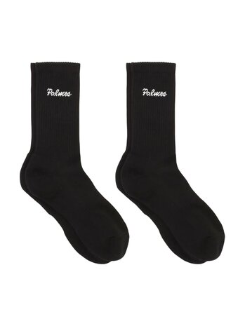 Palmes PALMES LOGO SOCKS DOUBLE PACK ZWART
