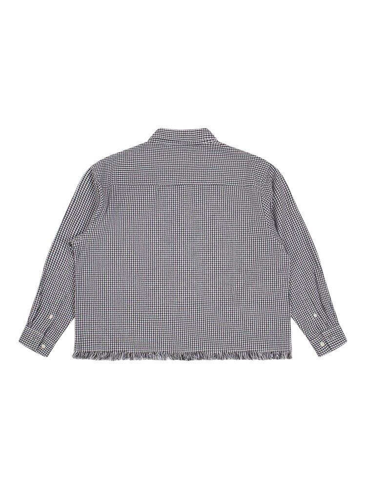 Brams Fruit BRAM'S FRUIT DISTRESSED FARMER SHIRT ZWART/WIT GERUIT