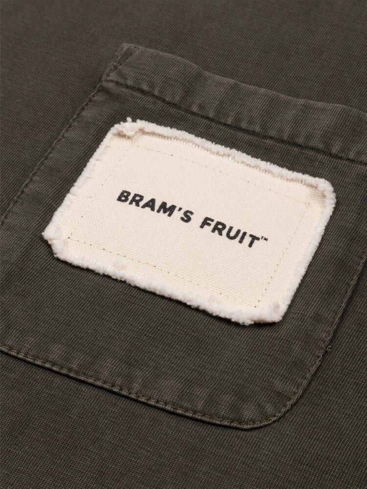 Brams Fruit BRAM'S FRUIT CHEST POCKET T-SHIRT GRIJS