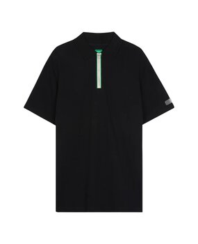 FLÂNEUR ZIP POLO ZWART