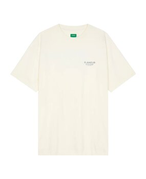 FLÂNEUR SOUND & DESIGN T-SHIRT WASHED WHITE