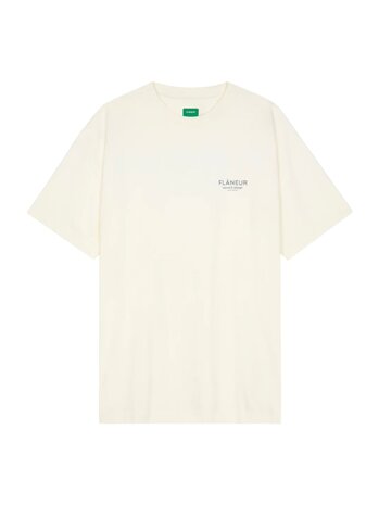 FLÂNEUR SOUND & DESIGN T-SHIRT WASHED WHITE